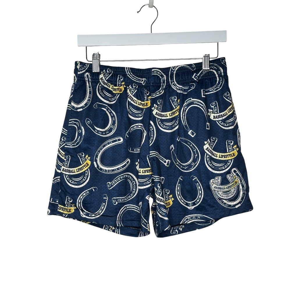 Baseball Lifestyle 101 Mesh Shorts Small Navy Horseshoe Wild Windup Athletic Men